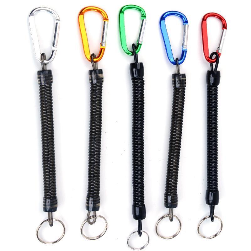 5Pcs Tactical Retractable Plastic Spring Elastic Rope Security Gear Tool For-Infinit Import&Export Trading Co.,Ltd.-Silver-Bargain Bait Box
