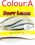 5Pcs/Lot 120Mm 7G Soft Bait Vivid Worm With Salt Smell Artificial Jig Swim-WDAIREN fishing gear Store-A-Bargain Bait Box