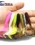 5Pcs/Lot 6Cm 2G Fishing Lure Silicone Bait Artificial Curly Tail Maggots Grub-Rembo fishing tackle Store-A-Bargain Bait Box