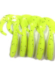 5Pcs/Lot 6Cm 2G Fishing Lure Silicone Bait Artificial Curly Tail Maggots Grub-Rembo fishing tackle Store-C-Bargain Bait Box