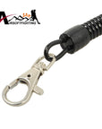 5Pcs/Lot Anti-Lost Elastic Lanyard Rope Tactical Black Spring Safety Strap For-Airsoftfighting-Bargain Bait Box