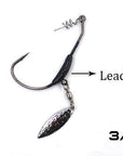 5Pcs/Lot Fishing Crank Hook With The Lead With Metal Spoon Sequins Add Weight-MC&LURE Store-3g Silver-Bargain Bait Box