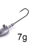 5Pcs/Lot Fishing Lure5G/7G/10G/14G/20G Jig Head Hooks Fishing Bait Soft Worm-MC&LURE Store-3g-Bargain Bait Box