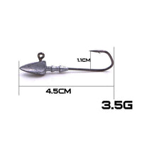 5Pcs/Lot Lead Jig Hooks 3.5G 5G 7G 10G 14G 20G Fishing Hooks Triangle Jig Lead-AOLIFE Sporting Store-3G-Bargain Bait Box