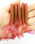 5Pcs/Lot Long Tail Grubs 4.2G 80Mm Curly Tail Soft Lure Long Curly Tail-Dreamer Zhou'store-color A-Bargain Bait Box