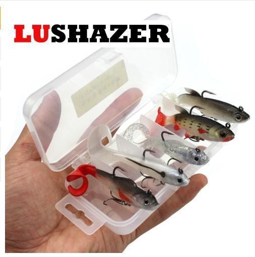 5Pcs/Lot Lushazer Soft Bait 9.3G 14G Fishing Lures Iscas Artificiais Para-LUSHAZER Official Store-Bargain Bait Box