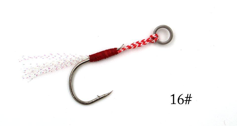 5Pcs/Lot Stainless Steel Jigging Spoon Fishing Hook With With Feather And Ring-MC&amp;LURE Store-10-Bargain Bait Box