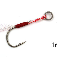 5Pcs/Lot Stainless Steel Jigging Spoon Fishing Hook With With Feather And Ring-MC&LURE Store-10-Bargain Bait Box