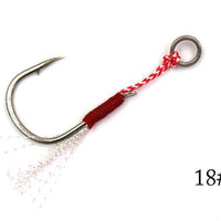 5Pcs/Lot Stainless Steel Jigging Spoon Fishing Hook With With Feather And Ring-MC&LURE Store-10-Bargain Bait Box