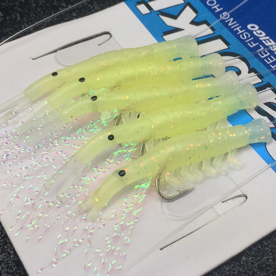5Pcs/Set Luminous Shrimp Hook Fishing Lure Single Hook Tack Bait Jigs Hook-YPYC Sporting Store-1-Bargain Bait Box