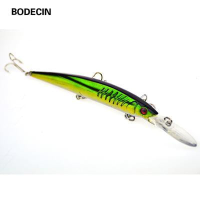 5Ps Crankbaits Minnow Fishing Lure With Hooks Artificial Tackle Hard Laser-BODECIN Fishing Tackle USA Store-C4 5PCS-Bargain Bait Box