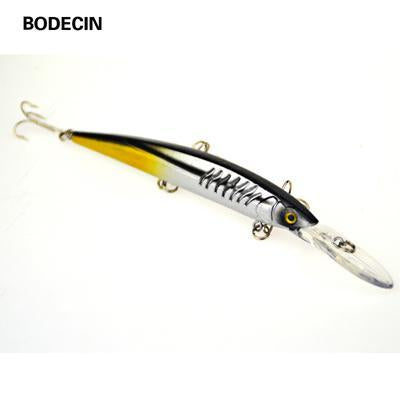 5Ps Crankbaits Minnow Fishing Lure With Hooks Artificial Tackle Hard Laser-BODECIN Fishing Tackle USA Store-C5 5PCS-Bargain Bait Box