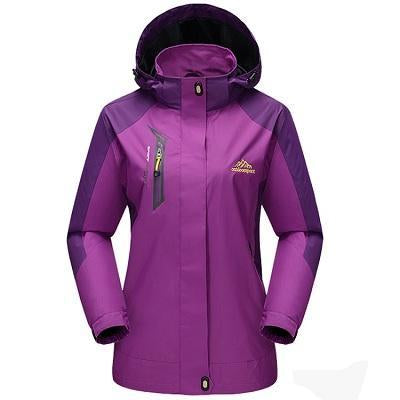 5Xl Men Women Spring Breathable Softshell Jackets Outdoor Sports Waterproof-Mountainskin Outdoor-Women Purple-M-Bargain Bait Box