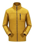 5Xl Men Women'S Winter Fleece Softshell Jackets Outdoor Coats Sport Brand-Mountainskin Outdoor-Men Yellow-M-Bargain Bait Box