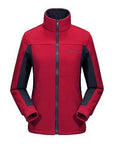 5Xl Men Women'S Winter Fleece Softshell Jackets Outdoor Coats Sport Brand-Mountainskin Outdoor-Women Red-M-Bargain Bait Box