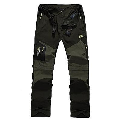 5Xl Mens Summer Quick Dry Removable Pants Outdoor Brand Cloting Male-Mountainskin Outdoor-Army Green-L-Bargain Bait Box