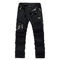 5Xl Mens Summer Quick Dry Removable Pants Outdoor Brand Cloting Male-Mountainskin Outdoor-Black-L-Bargain Bait Box