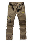 5Xl Mens Summer Quick Dry Removable Pants Outdoor Brand Cloting Male-Mountainskin Outdoor-Khaki-L-Bargain Bait Box