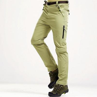 5Xl Mens Summer Quick Dry Removable Pants Outdoor Sport Waterpoof Brand Shorts-fishing pants-Mountainskin Outdoor-Khaki-Aisian XL-Bargain Bait Box