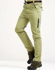 5Xl Mens Summer Quick Dry Removable Pants Outdoor Sport Waterpoof Brand Shorts-fishing pants-Mountainskin Outdoor-Khaki-Aisian XL-Bargain Bait Box