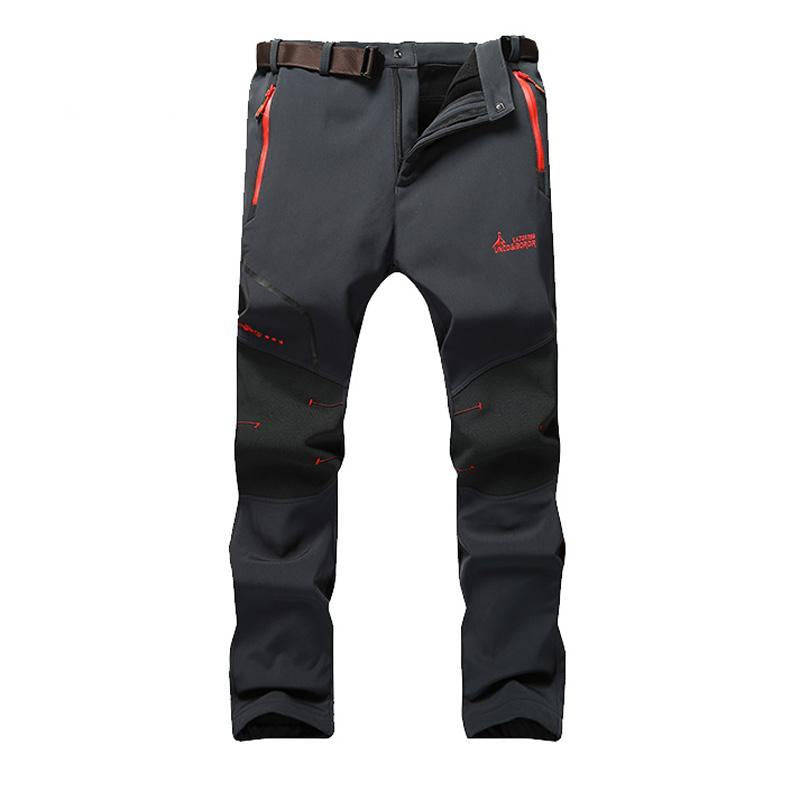5Xl Mens Winter Fleece Windproof Pants Outdoor Sports Pants Climbing Hiking-Mountainskin Outdoor-Black-L-Bargain Bait Box