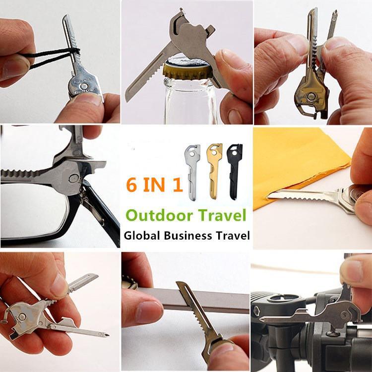 6 In 1 Useful Multifunction Knife Practical Swiss Tech Utili Key Outdoor-NanYou Outdoor Camping Supplies Store-Silver-Bargain Bait Box