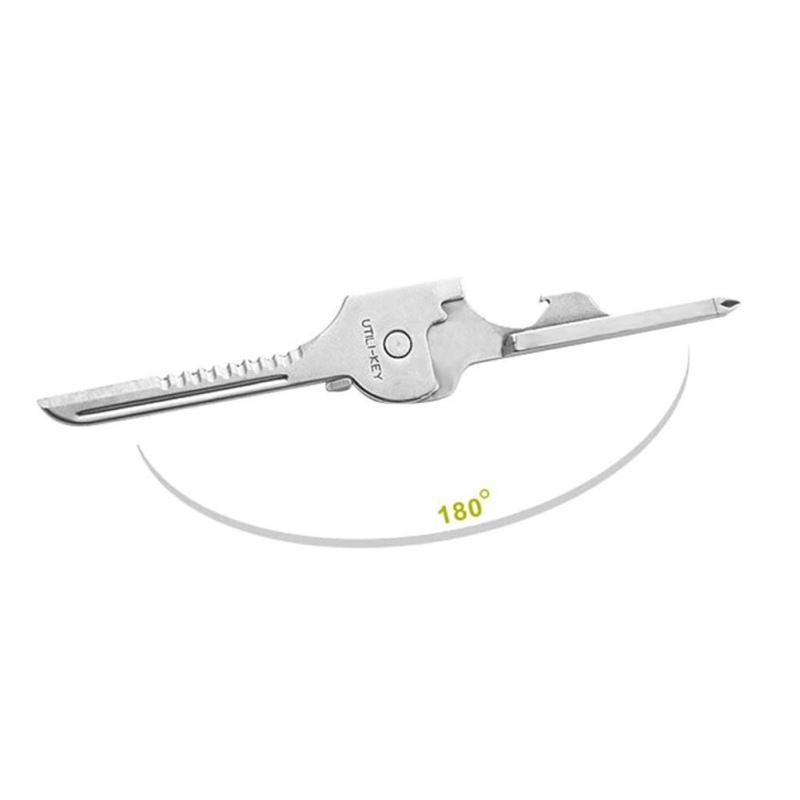 6 In1 Utili-Key Multi Function Keys Knife Stainless Steel Edc Multi Tool-HZ2 Store-Bargain Bait Box
