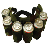 6 Pack Army Green Black Beer Holder Portable Bottle Soda Belt Bag Handy Wine-Beautiful Life-army green-Bargain Bait Box