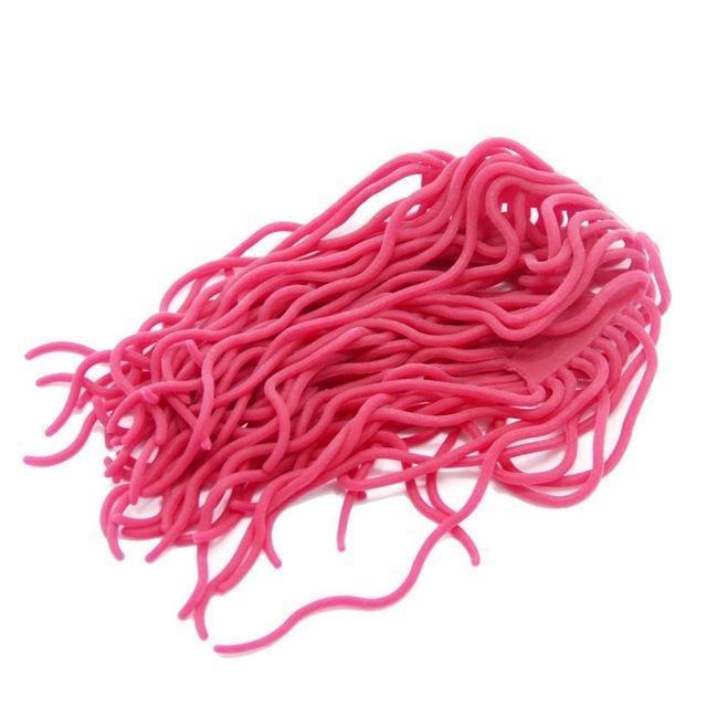 60 Strands Fishing Lures Soft Worm Body Squirmy Wormy Fly Tying Materials Rubber-SAMSFX Official Store-Dark Red-Bargain Bait Box