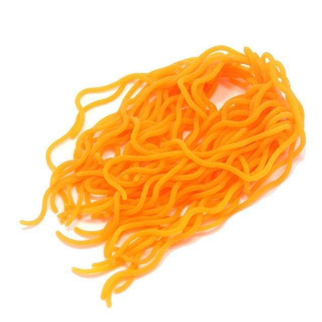 60 Strands Fishing Lures Soft Worm Body Squirmy Wormy Fly Tying Materials Rubber-SAMSFX Official Store-Orange-Bargain Bait Box