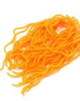 60 Strands Fishing Lures Soft Worm Body Squirmy Wormy Fly Tying Materials Rubber-SAMSFX Official Store-Orange-Bargain Bait Box