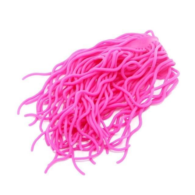 60 Strands Fishing Lures Soft Worm Body Squirmy Wormy Fly Tying Materials Rubber-SAMSFX Official Store-Pink-Bargain Bait Box