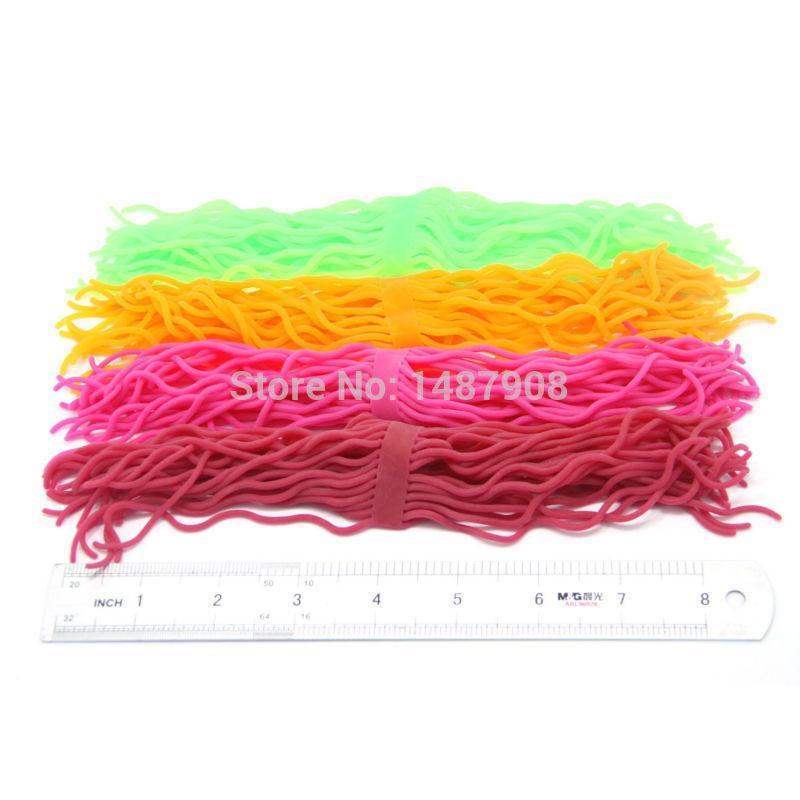 60 Strands Fishing Lures Soft Worm Body Squirmy Wormy Fly Tying Materials Rubber-SAMSFX Official Store-Yellow-Bargain Bait Box