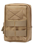 600D Outdoor Military Tactical Waist Bag Multifunctional Edc Molle Tool Zipper-A willow Store-Khaki-Bargain Bait Box