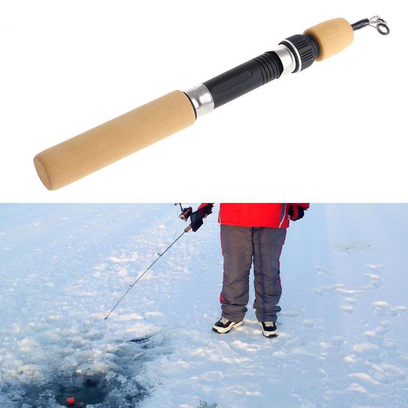 60Cm Portable Pocket Winter Ice Fishing Fish Rod Mini Tackle Spinning Casting-Hiker Store-Bargain Bait Box