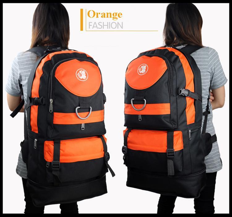 60L Extendable Outdoor Sport Survival Tactical Bag Mountaineering Shoulder Bag-Love Lemon Tree-Orange-Bargain Bait Box