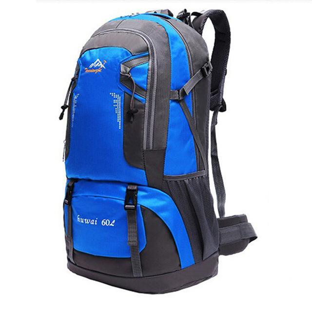 60L Waterproof Oxford Outdoor Backpack Super High Quality Camping Backpacks-gigibaobao-Blue Color-Bargain Bait Box