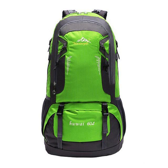 60L Waterproof Oxford Outdoor Backpack Super High Quality Camping Backpacks-gigibaobao-Green Color-Bargain Bait Box