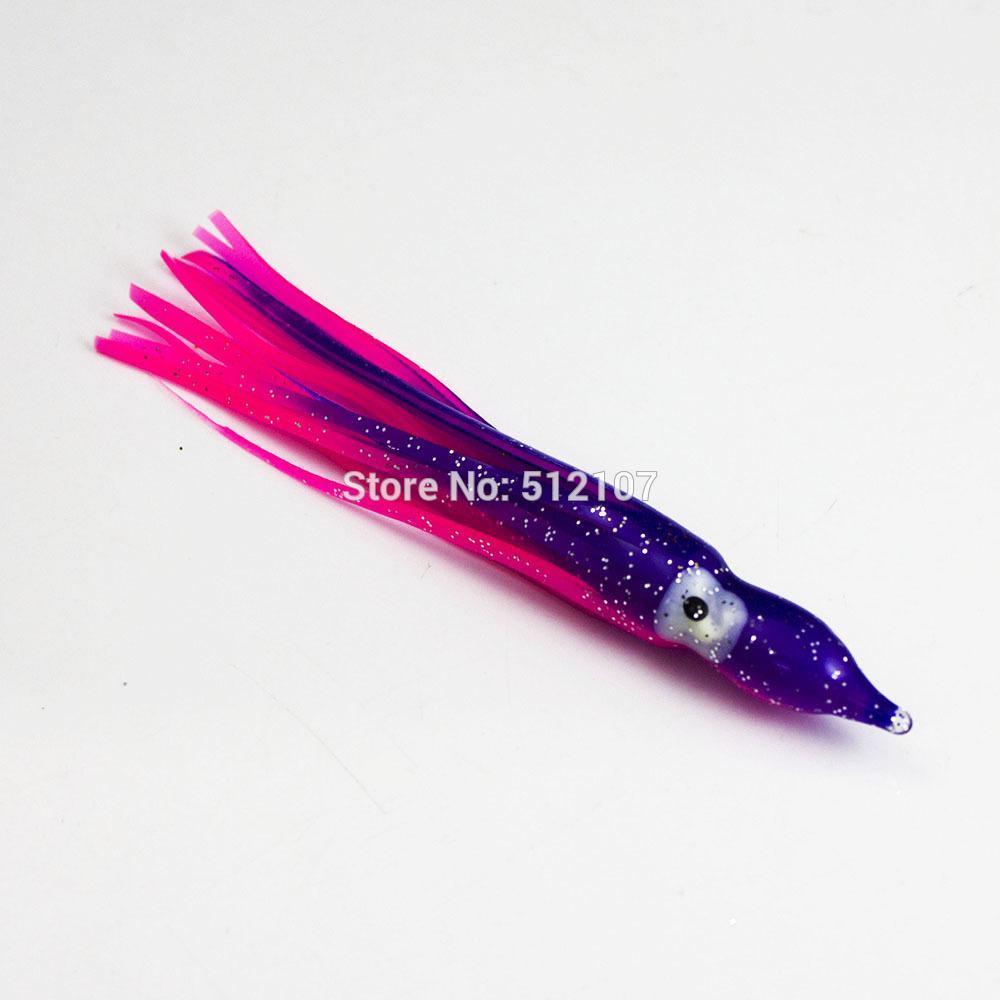 60Pcs 6Cm 8Cm 10Cm Squid Rubber Skirts, Soft Octopus Lures, Hoochie Fishing-countbass Fishing Tackles Store-6cm-Bargain Bait Box