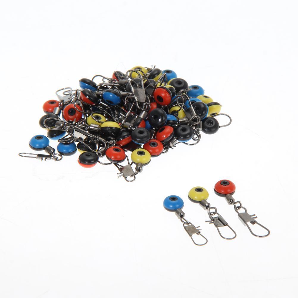 60Pcs Space Beans Fishing Connector Float Connector Rolling Swivel Fishing-simitter01-Bargain Bait Box