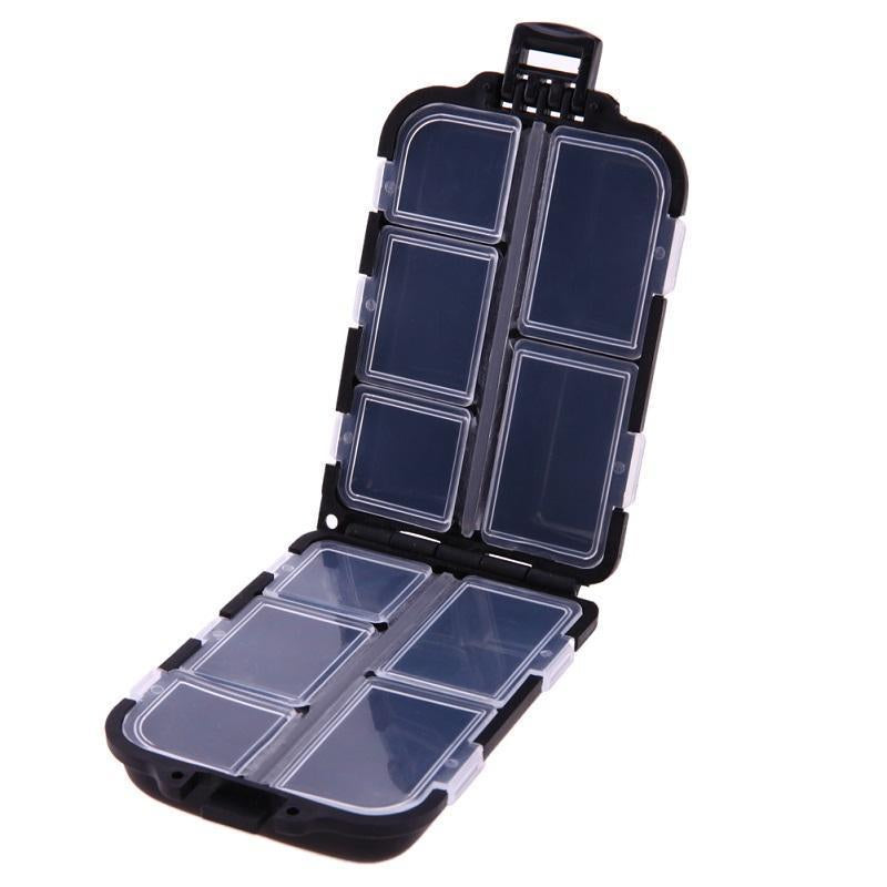 6/10/12 Compartments Storage Case Box Plastic Fishing Lure Spoon Hook Bait-happyeasybuy01-A-Bargain Bait Box