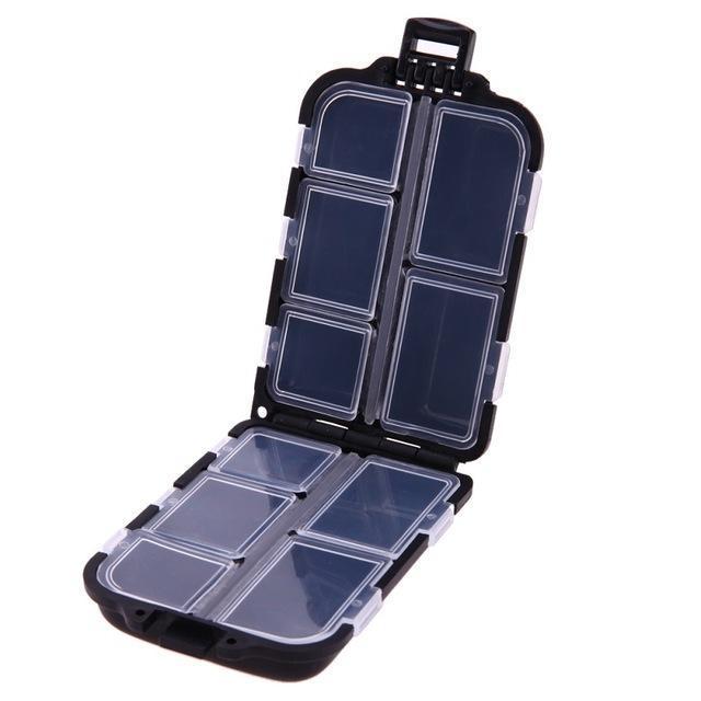 6/10/12 Compartments Storage Case Box Plastic Fishing Lure Spoon Hook Bait-happyeasybuy01-E-Bargain Bait Box
