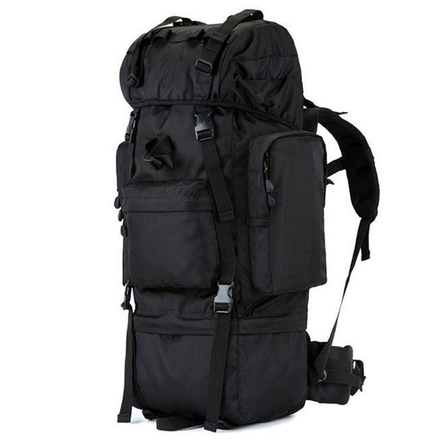 65L Large Capacity Outdoor Men Backpack Multi-Function Waterproof Nylon Bag-GobyGo Sporting Store-Black-Bargain Bait Box
