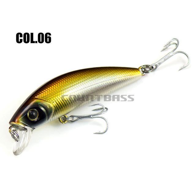 65Mm 8G Minnow Fishing Lures Hardbaits, Countbass Freshwater Crappie Fishing-countbass Official Store-Col 06-Bargain Bait Box