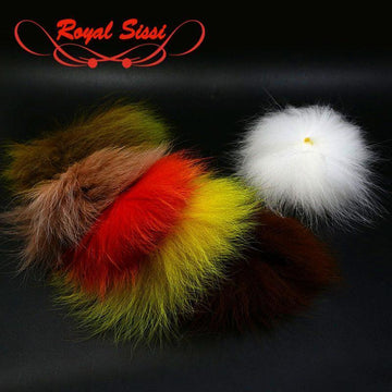 6Colors Fox Tail Hair For Fly Fishing Fly Tying Hair Hobby Craft Fish Arctic Fox-Fly Tying Materials-Bargain Bait Box-dull peach-Bargain Bait Box
