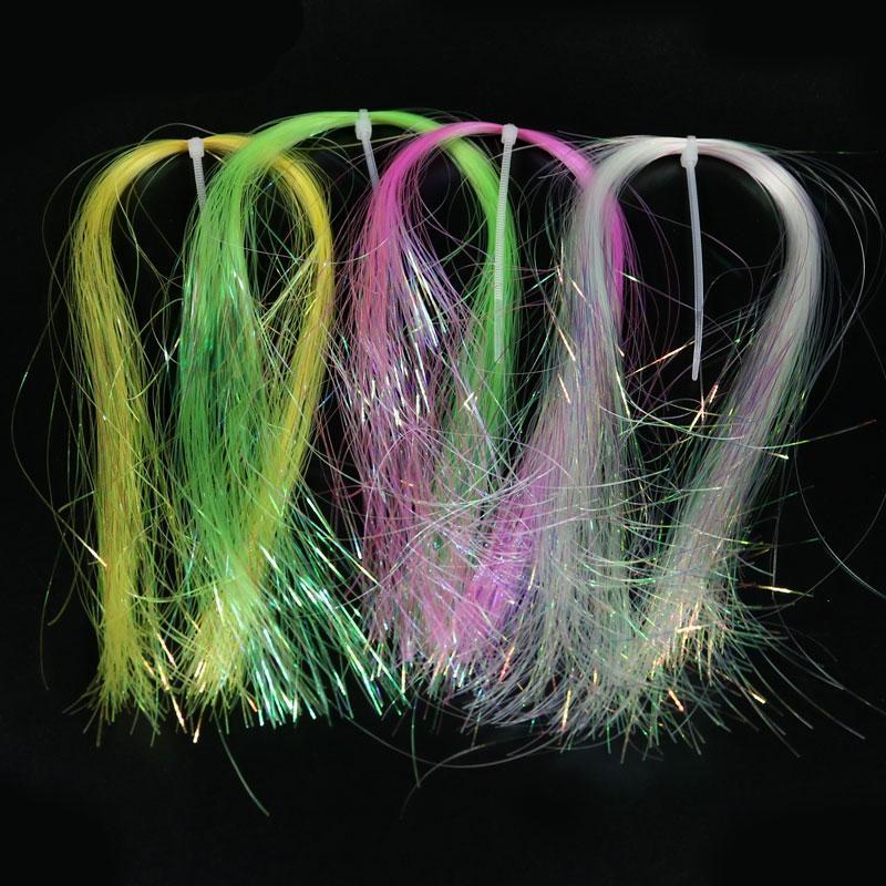 6Packs Flat Disco Pearl Sparkle Flash Crystal Tinsel Fly Tying Material-Fly Tying Materials-Bargain Bait Box-6 packs Pearl-Bargain Bait Box
