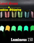 6Colors Assorted 150D Denier Luminescent Fly Tying Thread Highly Waxed Polyester-Royal Sissi Official Store-Bargain Bait Box