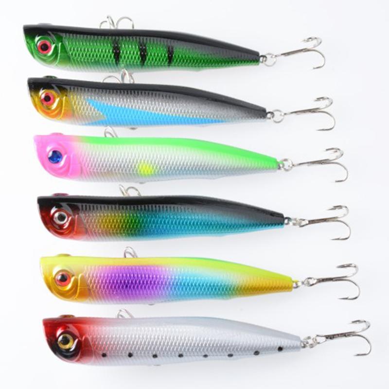6Pcs Big Popper 105Mm 15.7G Top Water Floating Classic Popper Lures Fishing With-Top Water Baits-Bargain Bait Box-Bargain Bait Box