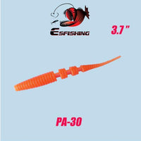 6Pcs Worm Polaris 3.7" Winter Fishing Tackle Lure Soft 9.5Cm/2.9G Esfishing-Esfishing-PA30-Bargain Bait Box