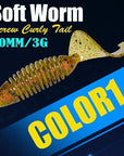 6Pcs/Lot Afishlure Screw Curly Tail Soft Grub 60Mm 3G Jerkbait Wobbler Jigging-A Fish Lure Wholesaler-Color1-Bargain Bait Box